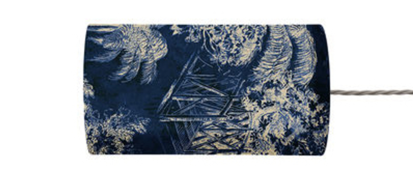 banner-image Abat jour palms indigo o11 5cm h22cm ebb and flow normal