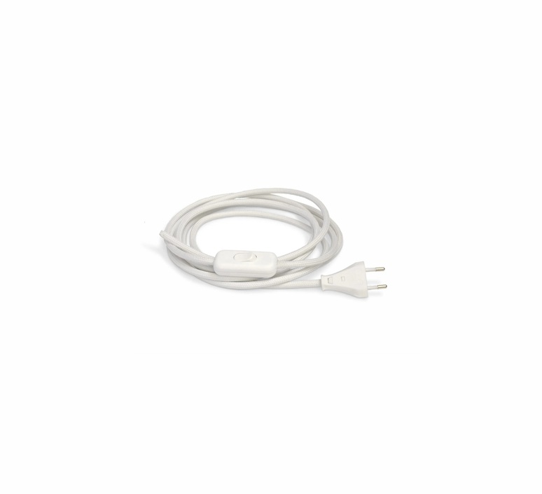 Accessoire cable avec interrupteur collection candy blanc l2 3m swedish ninja 209680 product