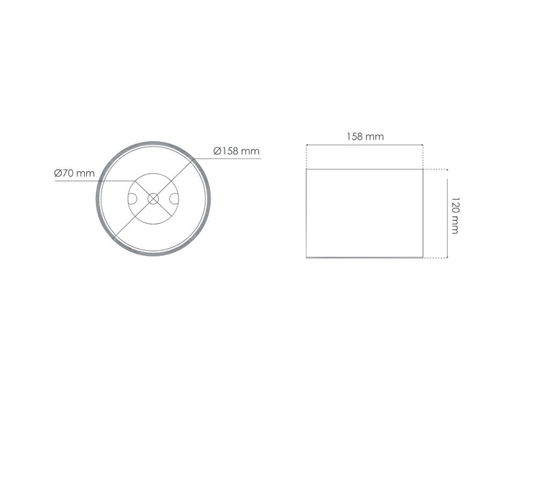 Decociel support d installation en saillie pour plafond en beton  accessoires  solum d001w  design signed nedgis 206191 product