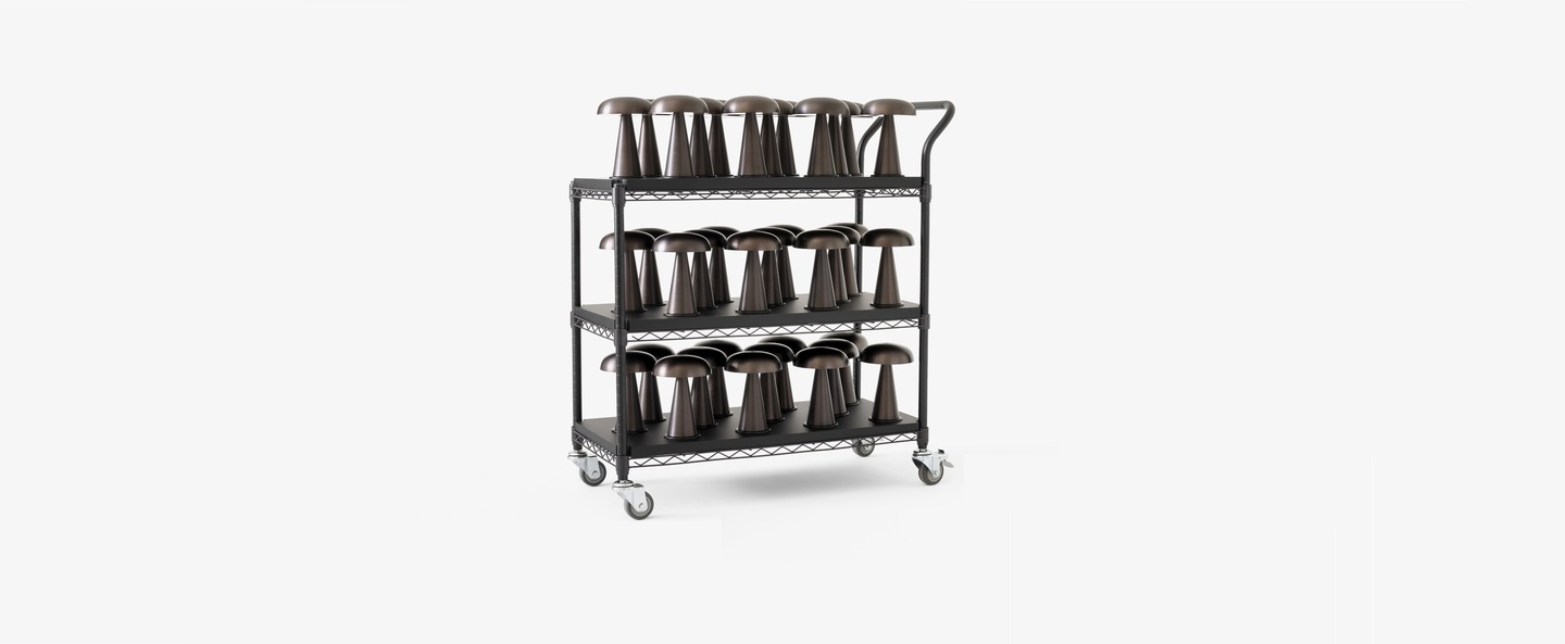 Accessoires trolley manhattan sc52 como sc53 caret mf1 noir l99cm h109cm andtradition normal