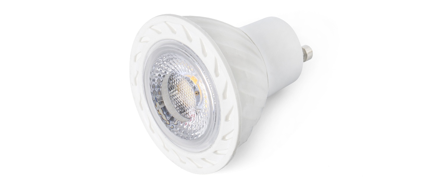 Ampoule gu10 led 7w 500lm 3000k o5cm blanc faro normal