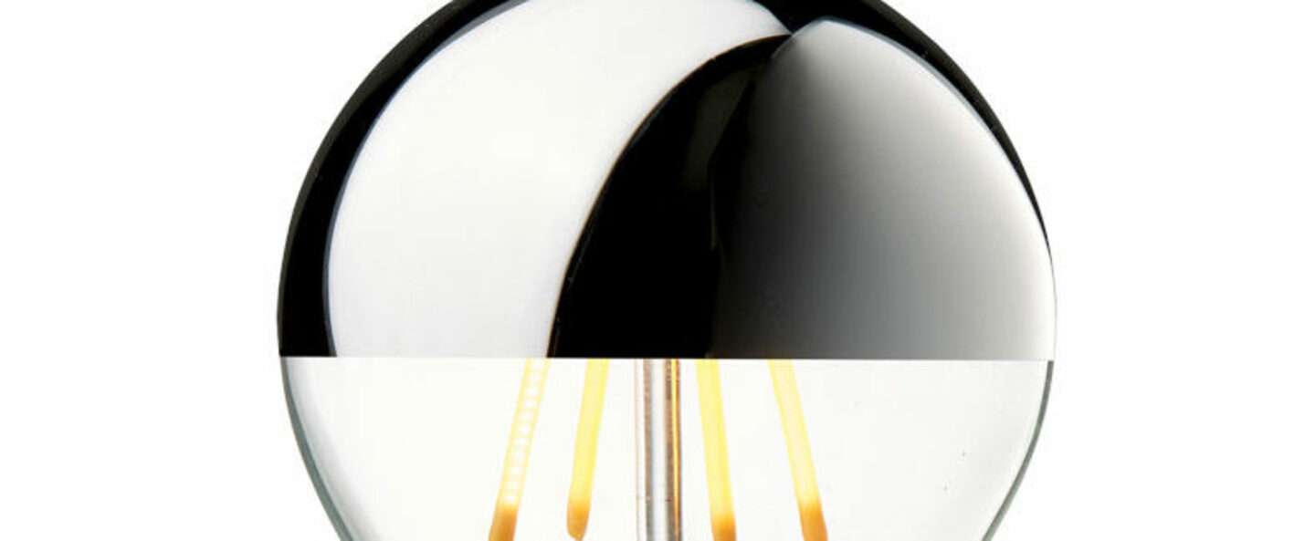 Ampoule led arbitrary o60 argent o6cm h10 8cm design by us normal