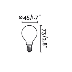 Ampoule led e14 g45 matt glass faro 25743 thumb