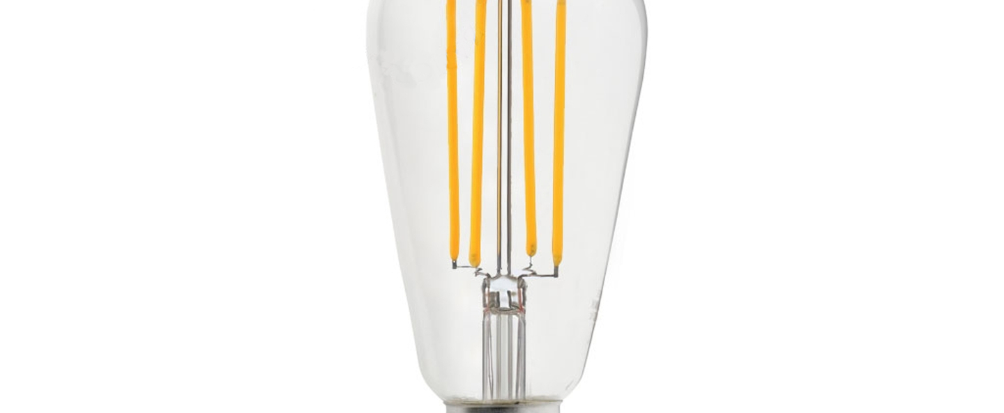 Ampoule led e27 transparent o6 4cm h14cm zangra normal