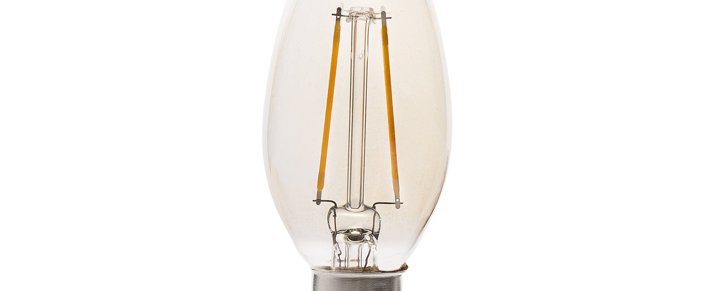 Ampoule led filament amber ambre o3 6cm h10cm faro normal