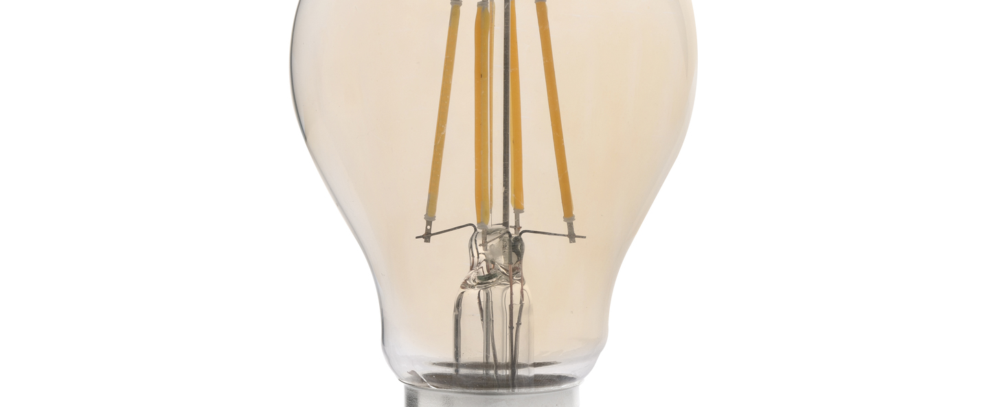 Ampoule led filament amber ambre o5 6cm h10 2cm faro normal