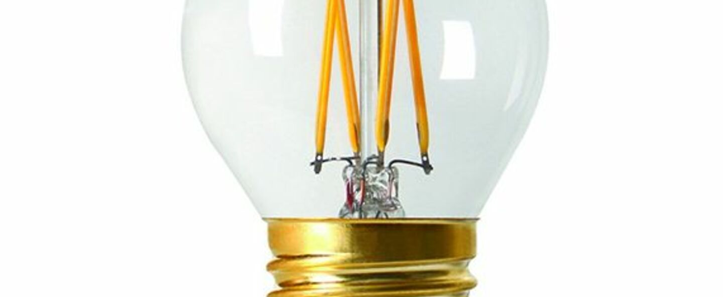 Ampoule led spherique g45 filament e27 transparent 2700k 350lm o4 5cm h7 5cm girard sudron normal