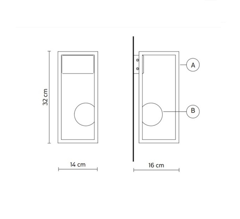 Abachina edmondo testaguzza applique d exterieur outdoor wall light  karman ap291 b1 ext  design signed nedgis 143874 product