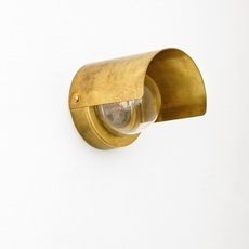 Alba monocle  applique d exterieur outdoor wall light  contain alb 127 brushed brass  design signed nedgis 137623 thumb