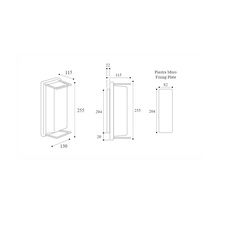 Ice cubic rectangular 3412 quel designer studio moretti luce applique d exterieur  moretti luce 3412 e27 ar  design signed nedgis 191098 thumb