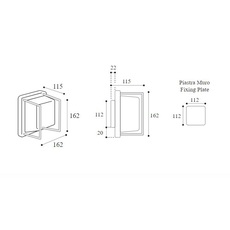 Ice cubic square 3405 quel designer studio moretti luce applique d exterieur  moretti luce 3405 gx53 ar  design signed nedgis 191082 thumb