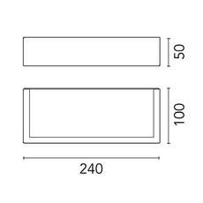 Miles wall 2 washer down asymetrique studio flos applique d exterieur outdoor wall light  flos f015e32a030  design signed nedgis 118616 thumb