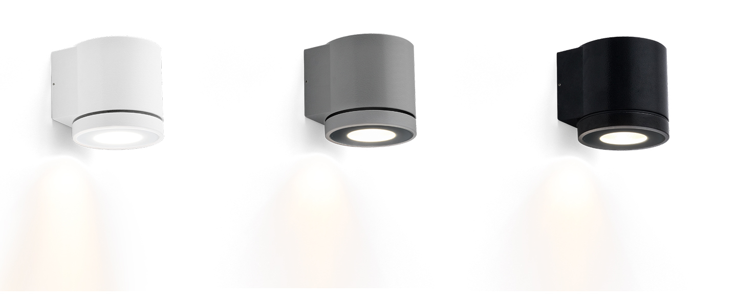 banner-image Applique d exterieur tube 1 0 led gris fonce ip65 led 3000k 390lm o8cm h8cm wever ducre normal