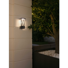 Outdoor wall light, MISTU, charcoal, H22cm - FARO - Nedgis Lighting