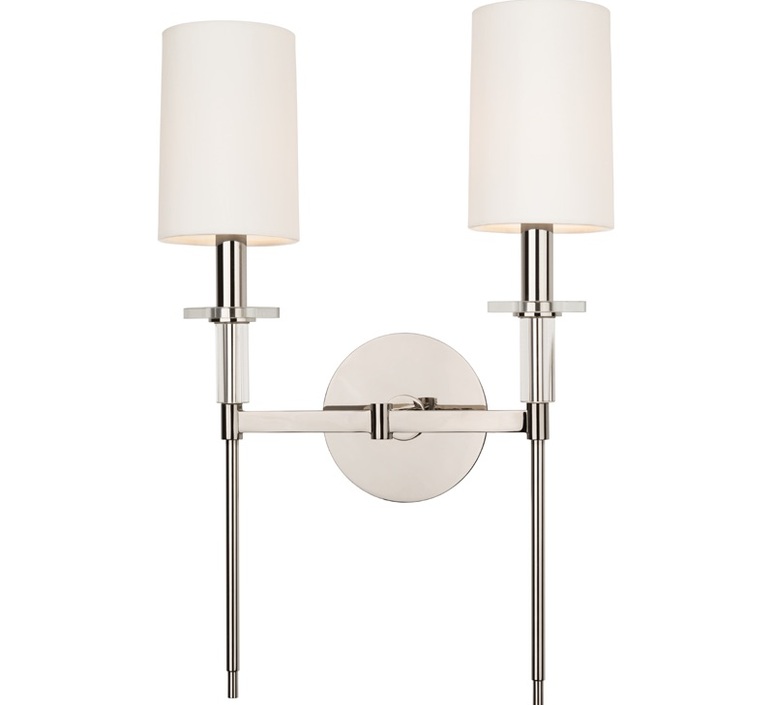 Amherst double hudson valley studio applique de salle de bain bathroom wall light  hudson valley lighting group 8512 pn ce  design signed nedgis 153439 product