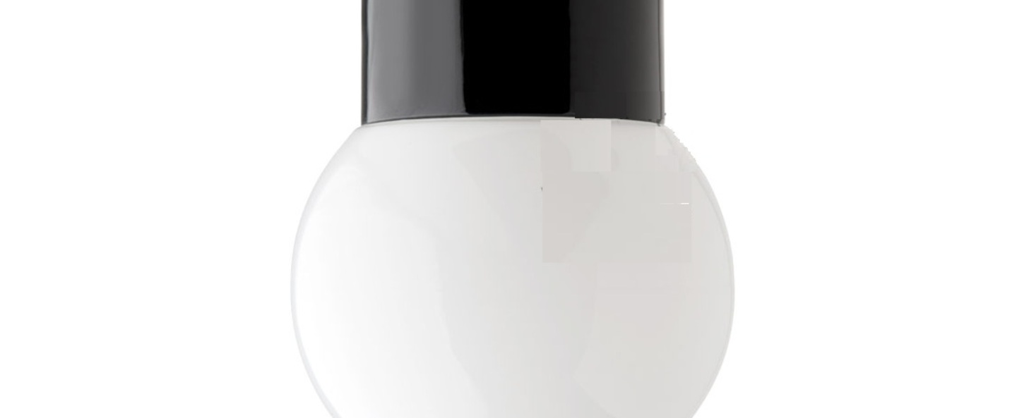 banner-image Applique de salle de bain ip54 glass 003 opalin noir o12 5cm h16cm zangra normal