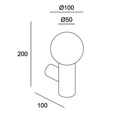 Mist simple studio nahtrang applique de salle de bain bathroomwall light  leds c4 05 8337 05 f9  design signed nedgis 147546 thumb