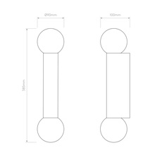 Ortona twin studio astro applique de salle de bain bathroom wall light  astro 1459006  design signed nedgis 173478 thumb