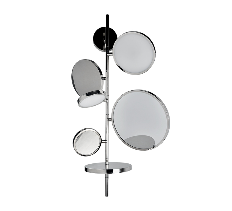 Tell me stories giulia liverani applique de salle de bain bathroomwall light  dcw tms silver  design signed nedgis 142899 product