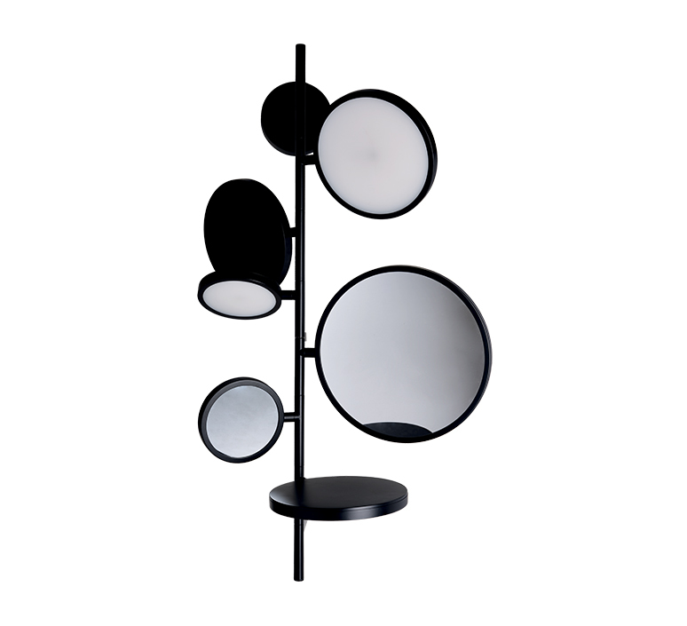 Tell me stories giulia liverani applique de salle de bain bathroomwall light  dcw tms black  design signed nedgis 142905 product