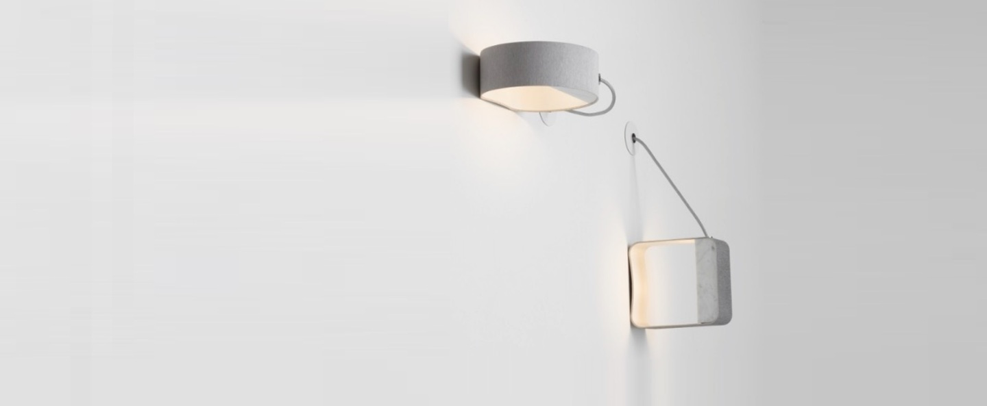 banner-image Applique eau de lumiere led gris blanc marbre h21cm designheure normal