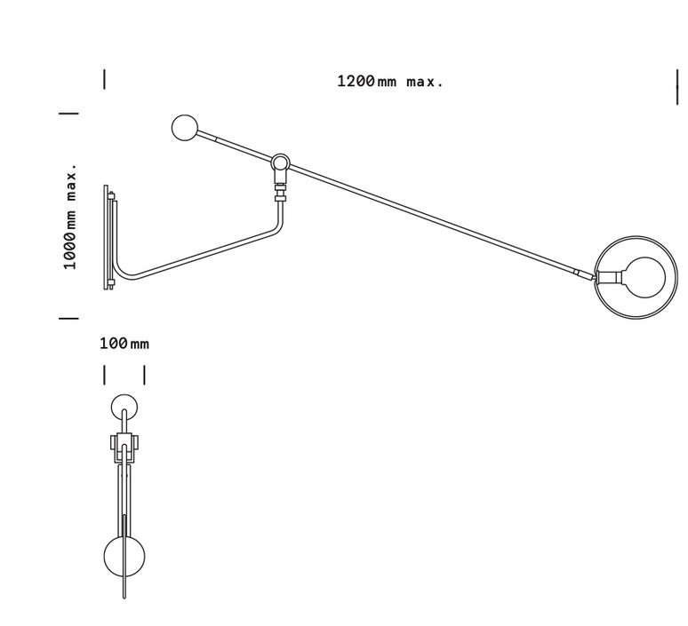 Leonore balancier daniel gallo applique liseuse wall reading light  daniel gallo applique leonore balancier  design signed nedgis 153263 product