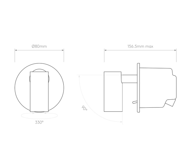 Micro recess switched studio astro applique liseuse wall reading light  astro lighting 1407007  design signed nedgis 198210 product