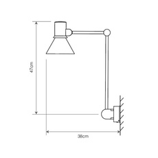 Type 80 w2 avec cable  sir kenneth grange applique liseuse wall reading light  anglepoise 33099  design signed nedgis 146548 thumb