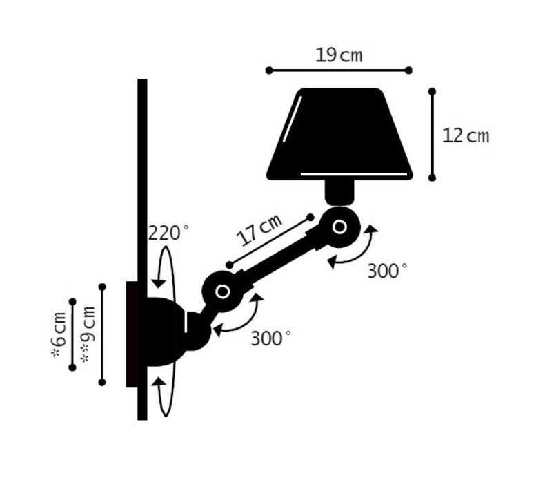 Aicler aid701 jean louis domecq applique murale wall light  jielde aid701ver  design signed nedgis 168095 product