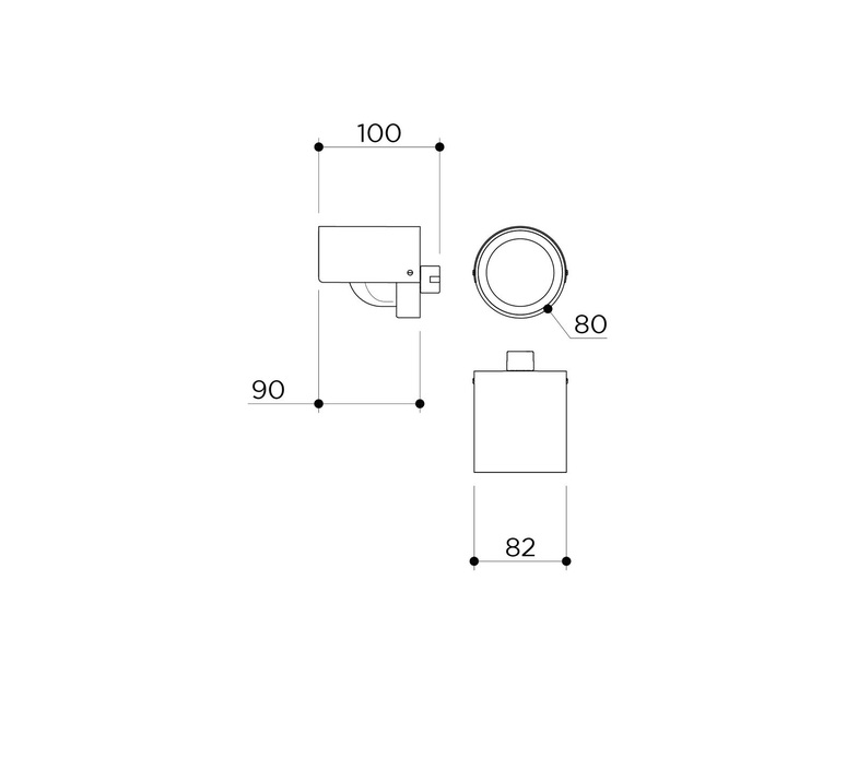 Alba monocle studio contain applique murale wall light  contain alb 121 powder coat  design signed nedgis 108698 product