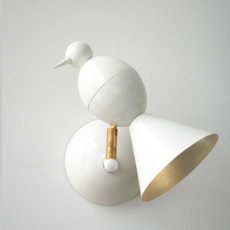 Alouette wall gwendolyn et guillane kerschbaumer applique murale wall light  atelier areti  alouette wall brass white  design signed 35905 thumb