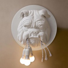 Wall light, Amsterdam, Bulldog, white, Ø45cm, H45cm - Karman - Nedgis ...