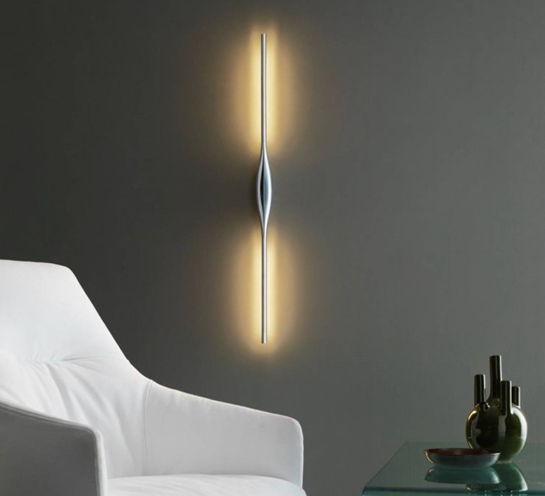 Applique murale, Apex, aluminium, LED, 2700K, 900+900lm, L102cm, H9,4cm