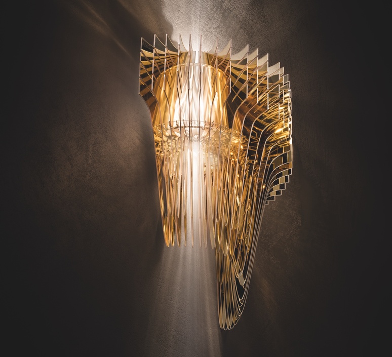 Aria zaha hadid applique murale wall light  slamp ariws00gld00000000eu  design signed nedgis 140190 product