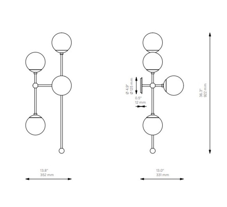 Armstrong 4l studio schwung applique murale wall light  schwung b572 bgm dries  design signed nedgis 171959 product