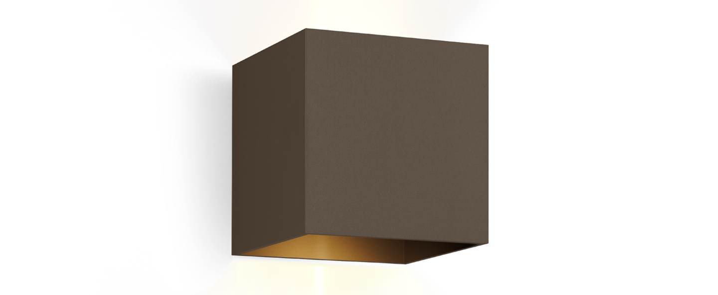 banner-image Applique murale box 2 0 bronze led l10cm h10cm 2700k 400lm wever ducre normal
