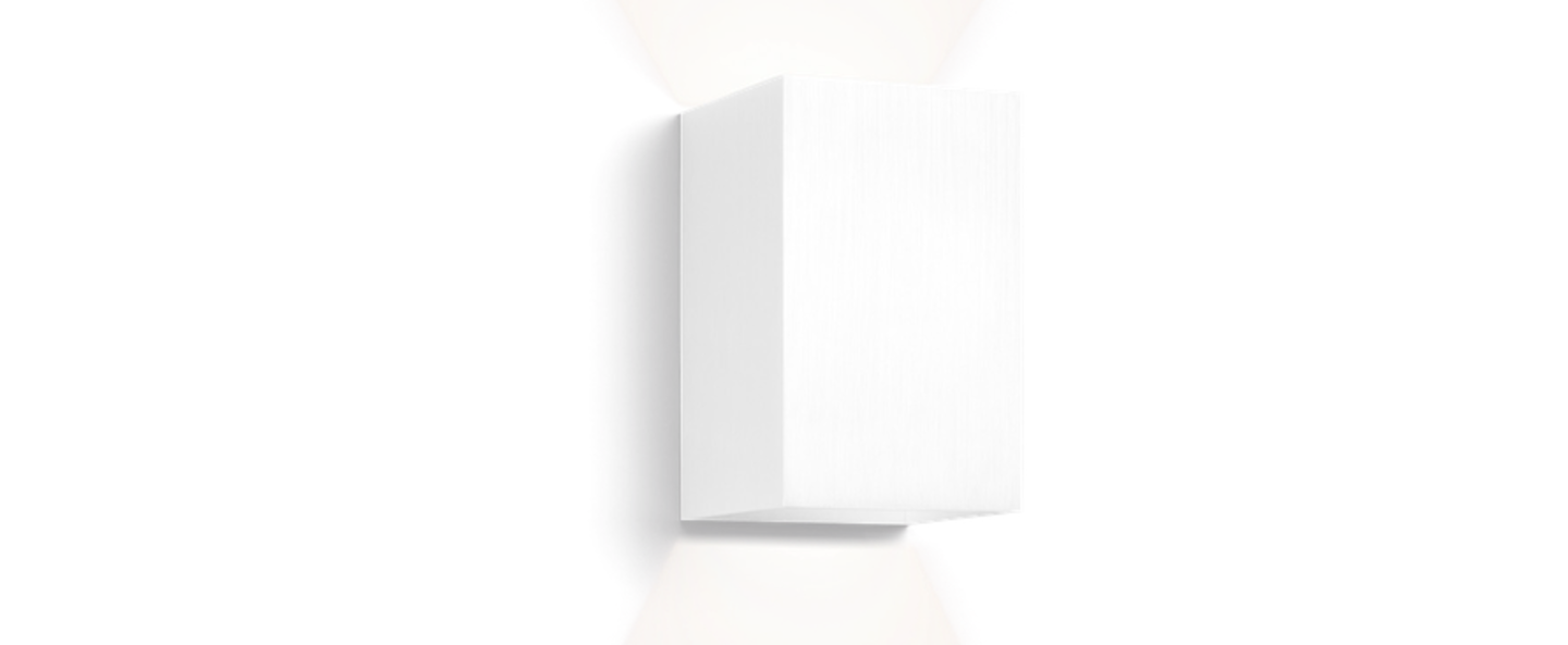 Applique murale box 3 0 blanc led l10cm h16cm wever ducre normal