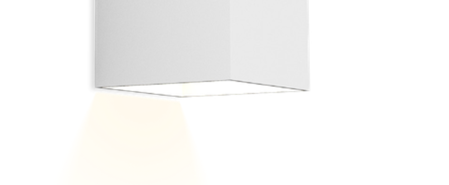 Applique murale box 4 0 blanc led l10cm h16cm wever ducre normal