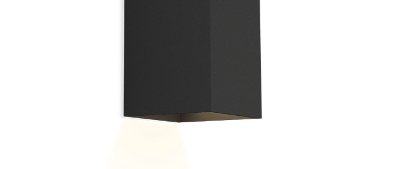 Applique murale box 4 0 noir led l10cm h16cm wever ducre normal