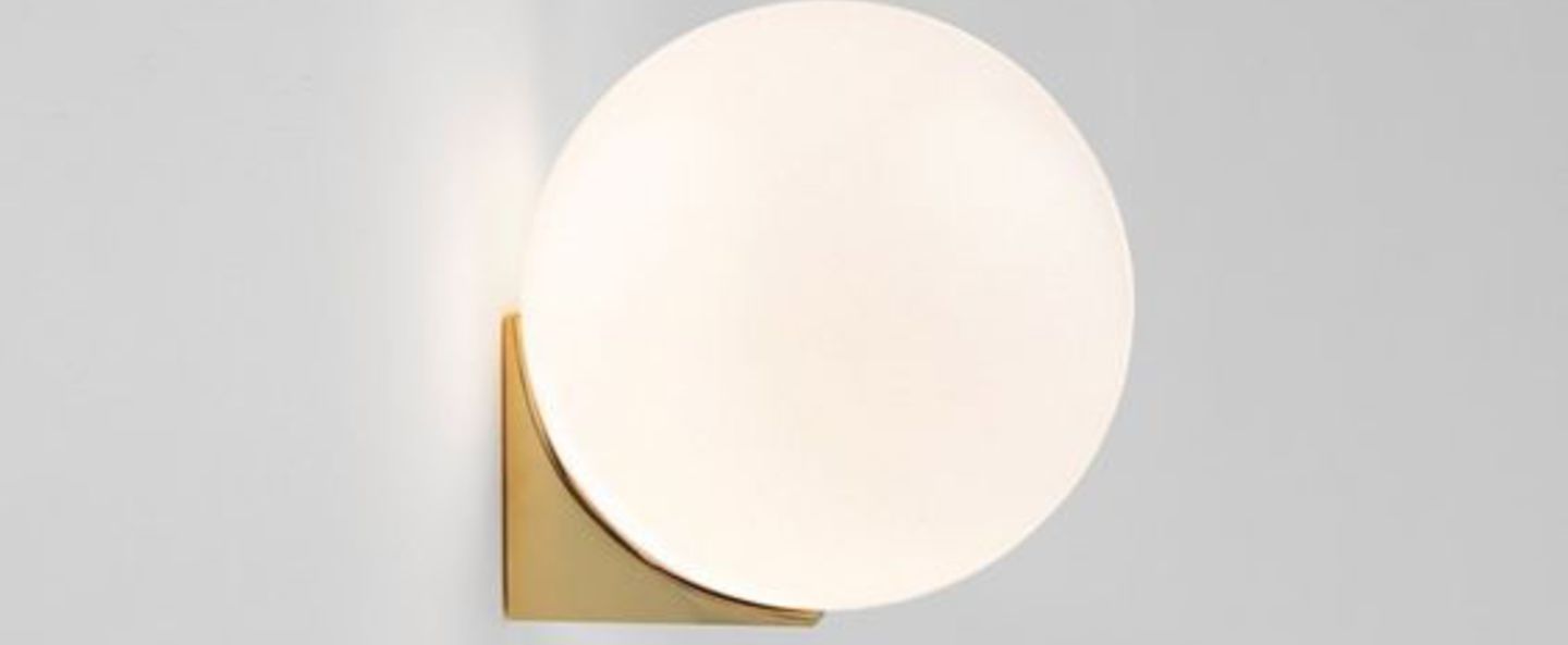 Applique murale brass architecturale sconce blanc et laiton o15cm h15cm anastassiades studio normal