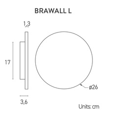 Brawall flocky l studio nedgis applique murale wall light  lumen center italia brawf15l  design signed nedgis 153719 thumb