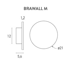 Brawall flocky m studio nedgis applique murale wall light  lumen center italia brawf14  design signed nedgis 153722 thumb