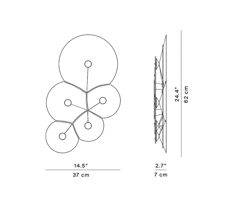 Bulbullia francisco gomez paz applique murale wall light  luceplan d95a5  design signed nedgis 78410 product