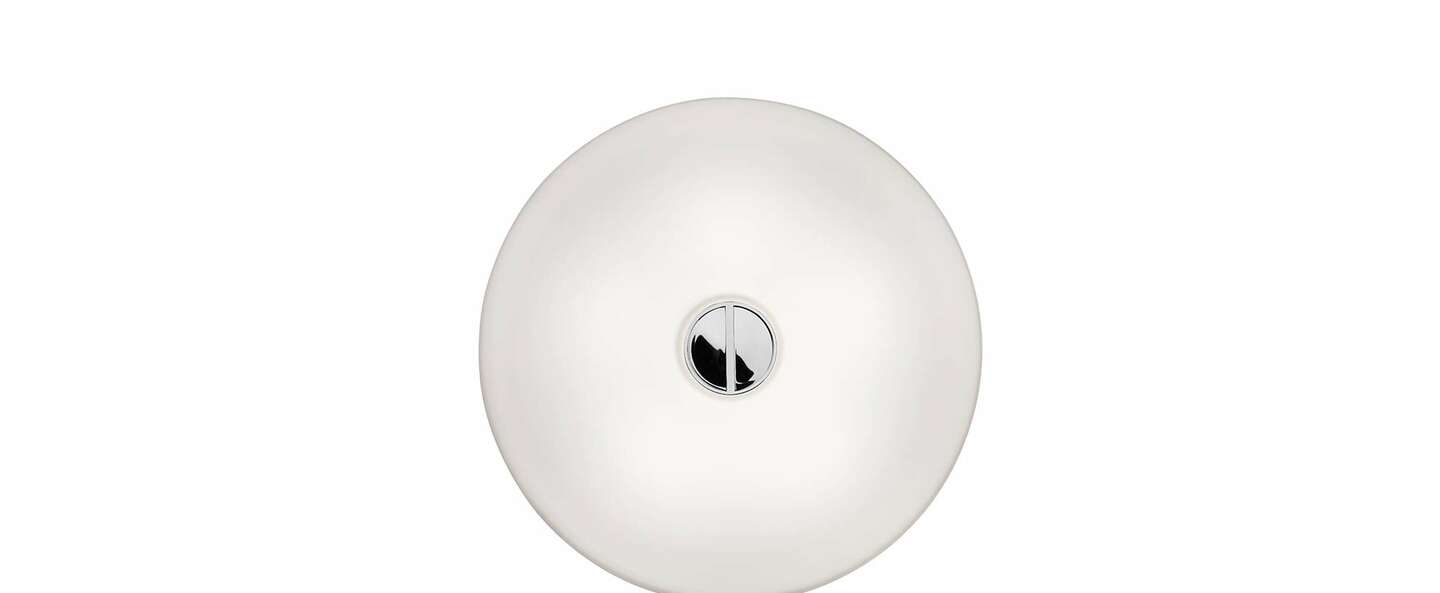 Applique murale button hl blanc ip40 o47cm h47cm flos normal