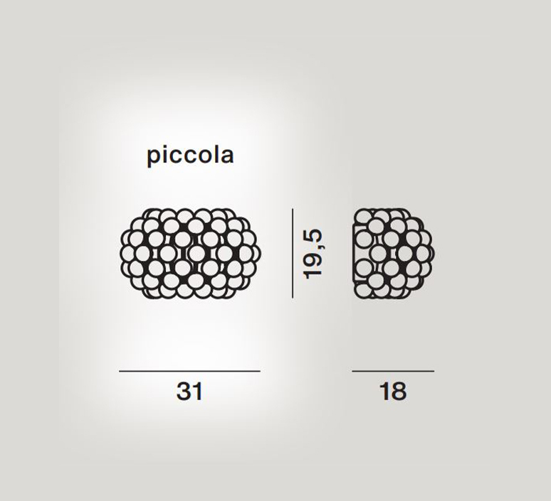 Caboche plus piccola r7s patricia urquiola eliana gerotto applique murale wall light  foscarini fn311025e 25  design signed nedgis 173577 product