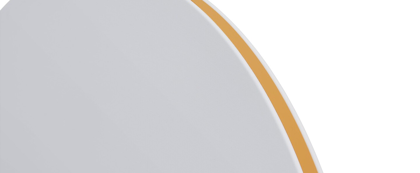 Applique murale calm blanc et orange led dim 2200k 1000 lm o68cm h7 25cm muuto normal