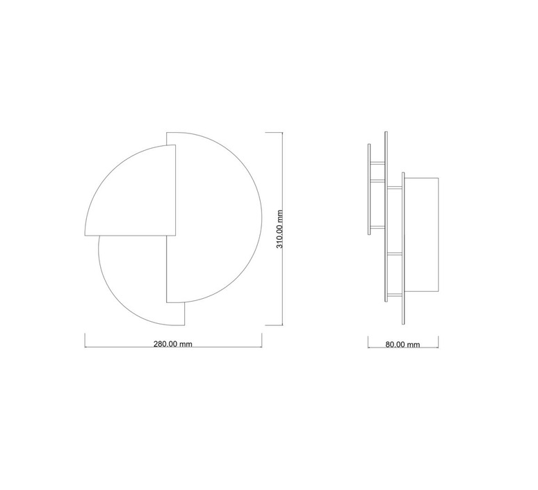 Celest xl eric de dormael applique murale wall light  ombre portee cel xl s 280 310 b  design signed nedgis 152035 product