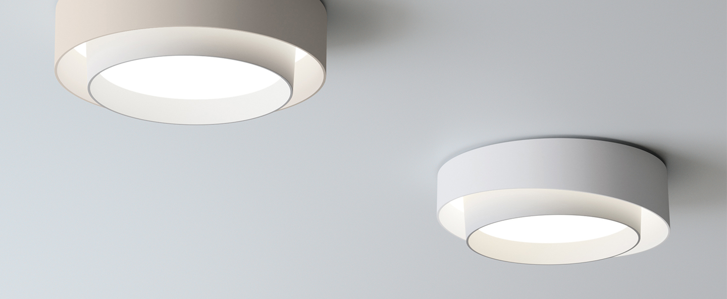 banner-image Applique murale centric asymetric blanc 0led 2700k 3000lm o32cm h10cm vibia normal