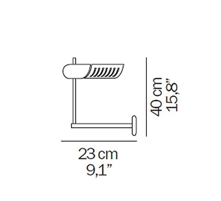 Colombo joe colombo oluce 761 noir luminaire lighting design signed 22576 product