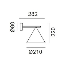 Cone 286 08 mm quel designer studio il fanale applique murale  il fanale 286 08 mm  design signed nedgis 190196 thumb